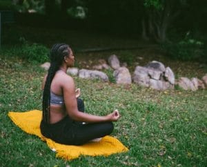 Covid Life Lessons | Woman meditating