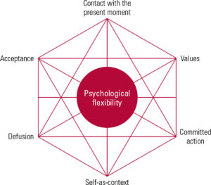 Theoretical model for acceptance and commitment therapy