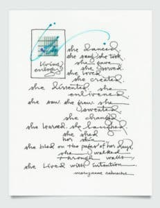 Quote from Mary Anne Radmacher and a therapy poem if I ever heard one